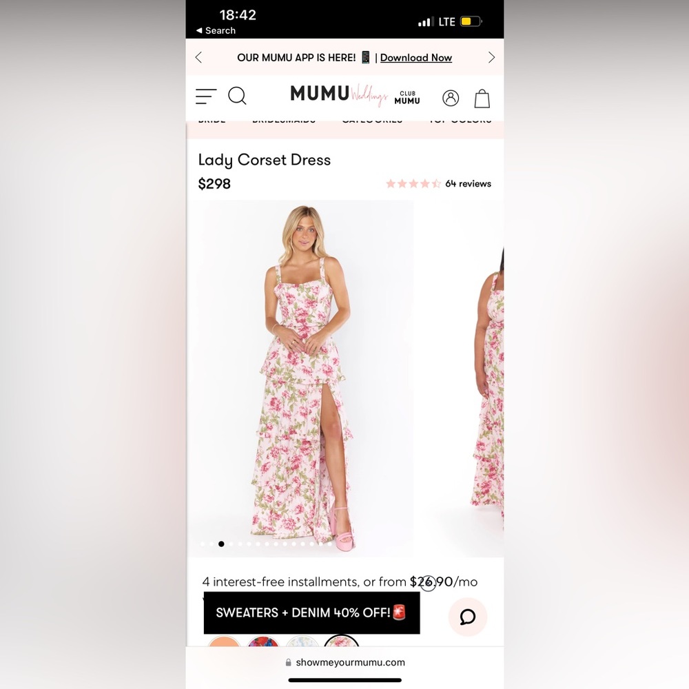 Show me your mumu lady corset dress